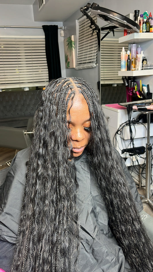 RAW Ocean Wave  – 18” Human Hair Bundle (Natural Brown)