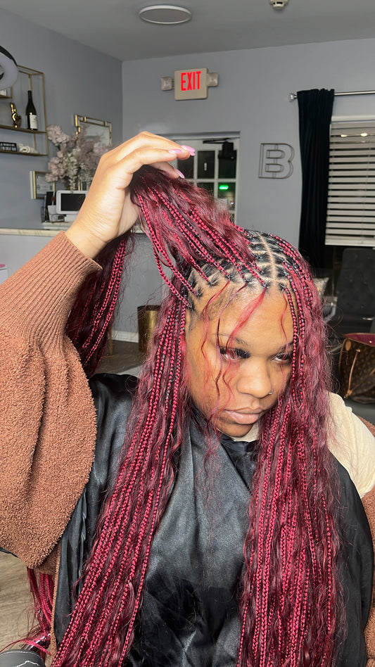 Cherry Wave – 18” Human Hair Bundle (Red)