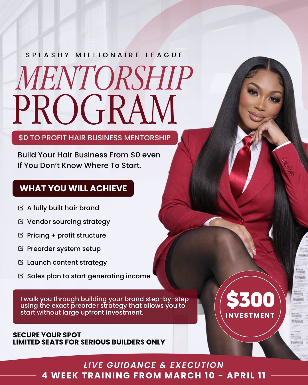 Splashy's Millionaire League Mentorship