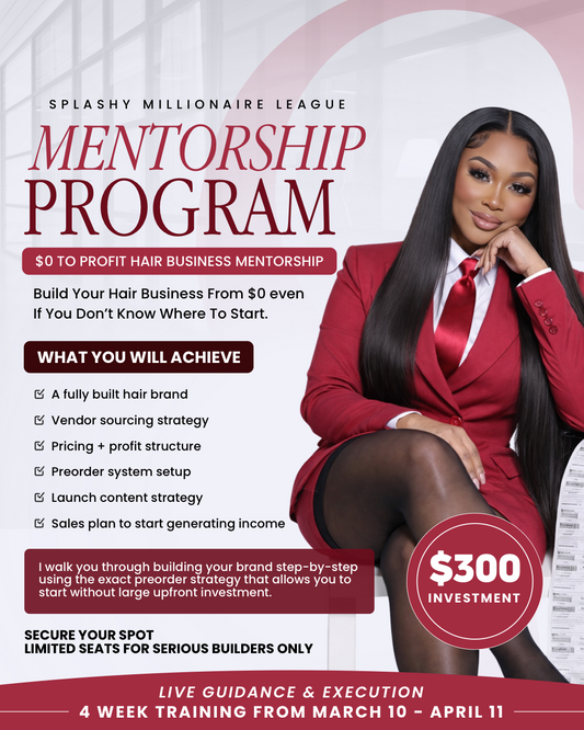 Splashy's Millionaire League Mentorship